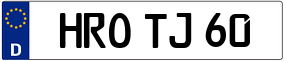 Truck License Plate